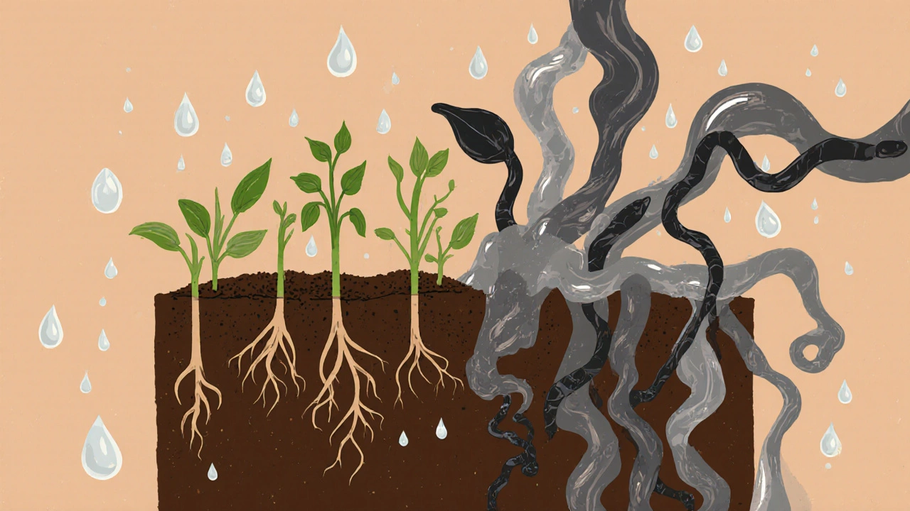 Scalp as soil with hair as plants, nourished by water and freed from harmful chemicals