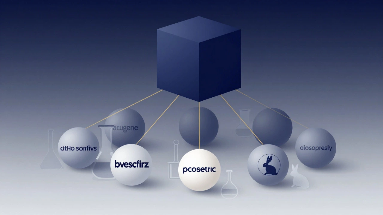 Abstract illustration of corporate structure affecting brand ethics