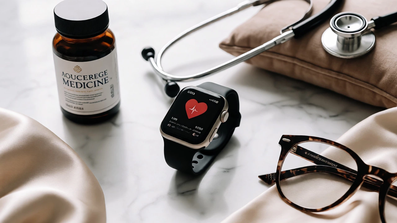 Luxury wellness items symbolizing executive healthcare